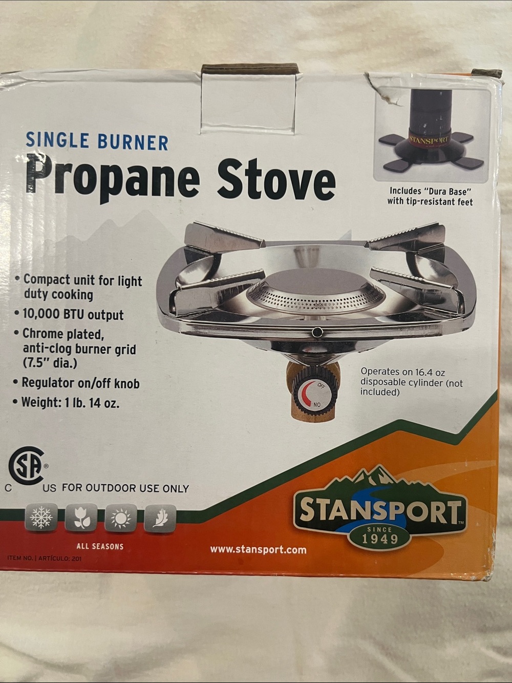Single Burner Propane Stove